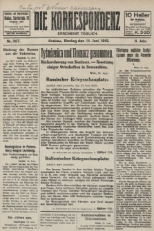 Die Korrespondenz. 1915, nr  327