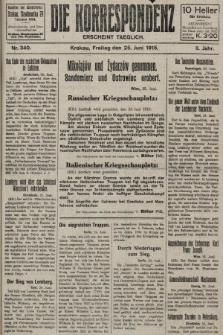Die Korrespondenz. 1915, nr  340