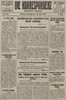 Die Korrespondenz. 1915, nr  343