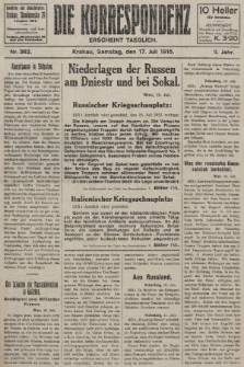 Die Korrespondenz. 1915, nr  362