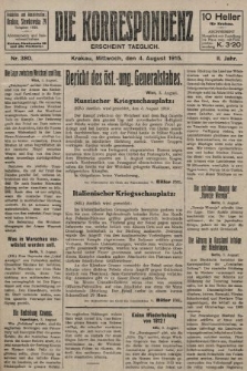 Die Korrespondenz. 1915, nr  380