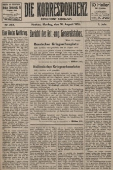 Die Korrespondenz. 1915, nr  393
