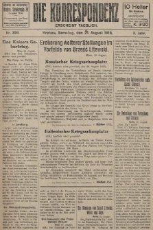 Die Korrespondenz. 1915, nr  398
