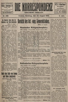 Die Korrespondenz. 1915, nr  399
