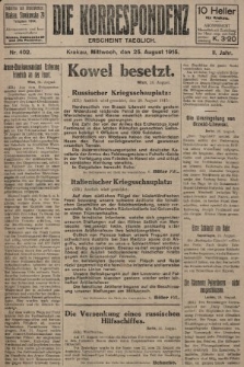 Die Korrespondenz. 1915, nr  402