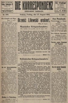 Die Korrespondenz. 1915, nr  404