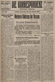 Die Korrespondenz. 1915, nr  405