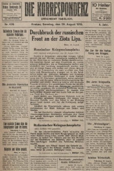Die Korrespondenz. 1915, nr  406
