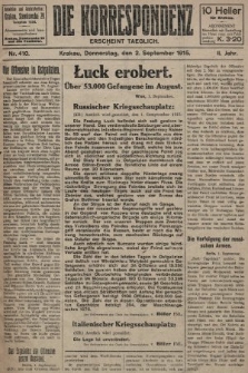 Die Korrespondenz. 1915, nr  410