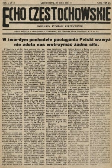 Echo Częstochowskie : popularny tygodnik chrześcijański. 1937, nr 2