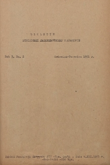 Biuletyn Biblioteki Jagiellońskiej w Krakowie. R. 3, 1951, nr 2