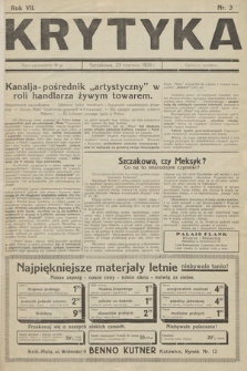 Krytyka. R. 7. 1928, nr 3