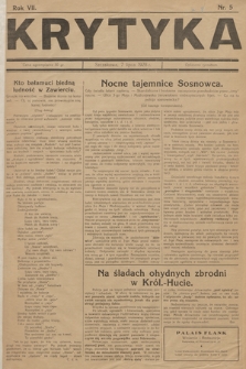 Krytyka. R. 7. 1928, nr 5