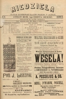 Niedziela : tygodnik ilustrowany dla ludu polskiego w Ameryce. 1893, nr 23