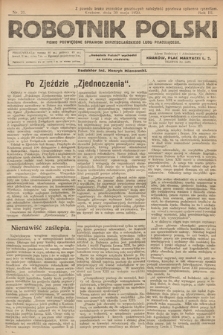 Robotnik Polski : pismo poświęcone sprawom chrześcijańskiego ludu pracującego. R. 3, 1920, nr 21