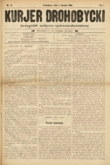 Kurjer Drohobycki : dwutygodnik polityczno-społeczno-ekonomiczny. 1899, nr 15
