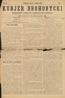 Kurjer Drohobycki : dwutygodnik polityczno-społeczno-ekonomiczny. 1899, nr 18