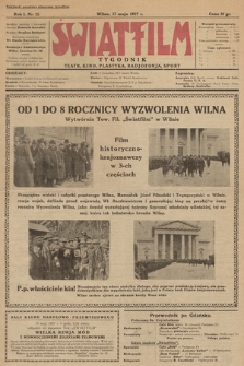 Światfilm : kino, teatr, plastyka, radjofonja, sport : organ Tow. Filmowego „Światfilm” w Wilnie. R. 1. 1927, nr 12
