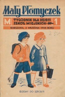 Mały Płomyczek : tygodnik dla dzieci szkół miejskich. 1935-1936, nr 1