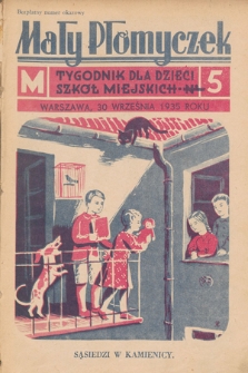 Mały Płomyczek : tygodnik dla dzieci szkół miejskich. 1935-1936, nr 5