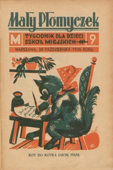 Mały Płomyczek : tygodnik dla dzieci szkół miejskich. 1935-1936, nr 9