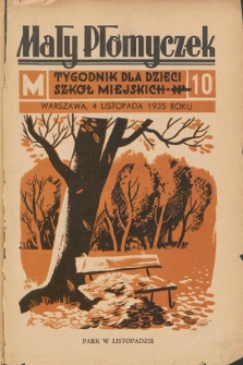 Mały Płomyczek : tygodnik dla dzieci szkół miejskich. 1935-1936, nr 10