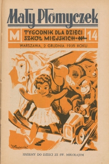 Mały Płomyczek : tygodnik dla dzieci szkół miejskich. 1935-1936, nr 14