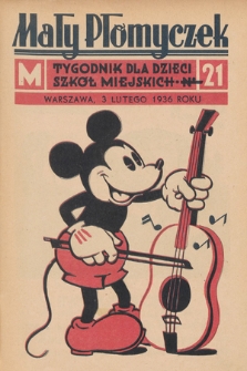 Mały Płomyczek : tygodnik dla dzieci szkół miejskich. 1935-1936, nr 21