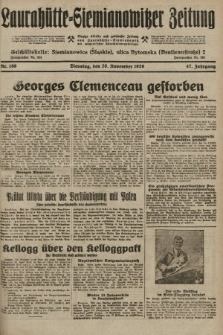 Laurahütte-Siemianowitzer Zeitung : enzige älteste und gelesenste Zeitung von Laurahütte-Siemianowitz mit wöchentlicher Unterhaitungsbeilage. 1929, nr 186