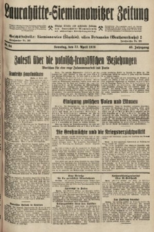 Laurahütte-Siemianowitzer Zeitung : enzige älteste und gelesenste Zeitung von Laurahütte-Siemianowitz mit wöchentlicher Unterhaitungsbeilage. 1928, nr 64