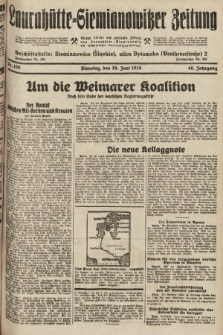 Laurahütte-Siemianowitzer Zeitung : enzige älteste und gelesenste Zeitung von Laurahütte-Siemianowitz mit wöchentlicher Unterhaitungsbeilage. 1928, nr 100