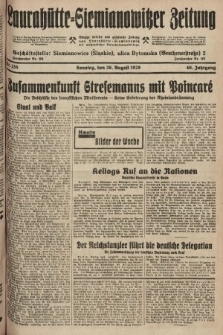 Laurahütte-Siemianowitzer Zeitung : enzige älteste und gelesenste Zeitung von Laurahütte-Siemianowitz mit wöchentlicher Unterhaitungsbeilage. 1928, nr 135