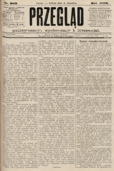 Przegląd polityczny, społeczny i literacki. 1886, nr 203