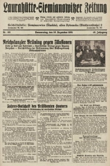 Laurahütte-Siemianowitzer Zeitung : enzige älteste und gelesenste Zeitung von Laurahütte-Siemianowitz mit wöchentlicher Unterhaitungsbeilage. 1931, nr 191