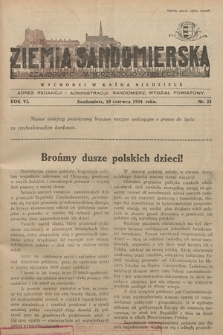 Ziemia Sandomierska : czasopismo samorządowo-społeczne. R. VI, 1934, nr 23