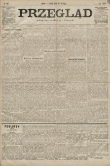 Przegląd polityczny, społeczny i literacki. 1899, nr 37