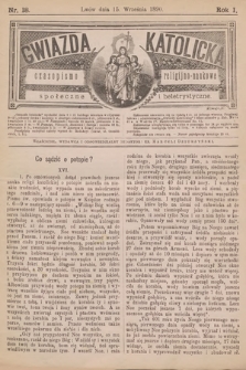 Gwiazda Katolicka : czasopismo religijno-naukowe, społeczne i beletrystyczne. 1890, nr 18