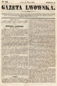 Gazeta Lwowska. 1855, nr 42