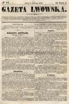 Gazeta Lwowska. 1855, nr 81