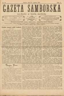 Gazeta Samborska. 1905, nr 34