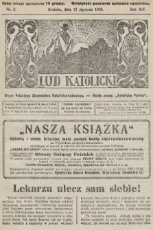 Lud Katolicki : organ Polskiego Stronnictwa Katolicko-Ludowego. 1926, nr 3