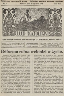 Lud Katolicki : organ Polskiego Stronnictwa Katolicko-Ludowego. 1926, nr 4