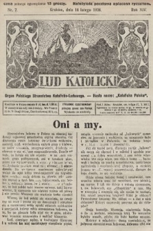 Lud Katolicki : organ Polskiego Stronnictwa Katolicko-Ludowego. 1926, nr 7