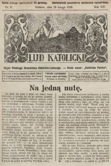 Lud Katolicki : organ Polskiego Stronnictwa Katolicko-Ludowego. 1926, nr 9
