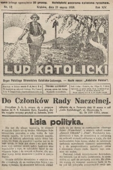 Lud Katolicki : organ Polskiego Stronnictwa Katolicko-Ludowego. 1926, nr 12
