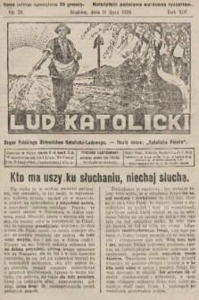 Lud Katolicki : organ Polskiego Stronnictwa Katolicko-Ludowego. 1926, nr 28