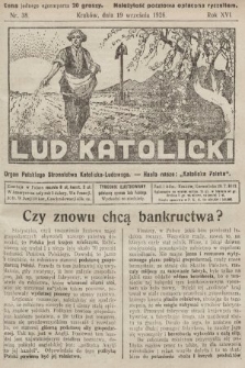 Lud Katolicki : organ Polskiego Stronnictwa Katolicko-Ludowego. 1926, nr 38