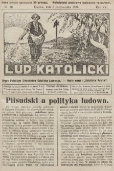 Lud Katolicki : organ Polskiego Stronnictwa Katolicko-Ludowego. 1926, nr 40