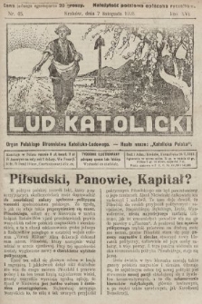 Lud Katolicki : organ Polskiego Stronnictwa Katolicko-Ludowego. 1926, nr 45