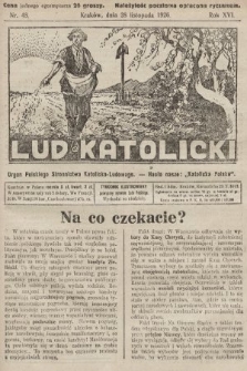 Lud Katolicki : organ Polskiego Stronnictwa Katolicko-Ludowego. 1926, nr 48